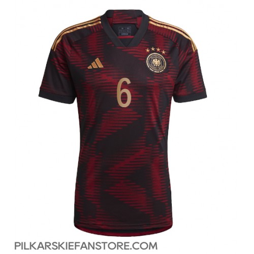 Tanie Strój piłkarski Niemcy Joshua Kimmich #6 Koszulka Wyjazdowej MŚ 2022 Krótkie Rękawy